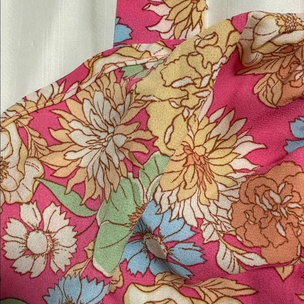 Floral Pink Halter Top - Picture 5 of 5